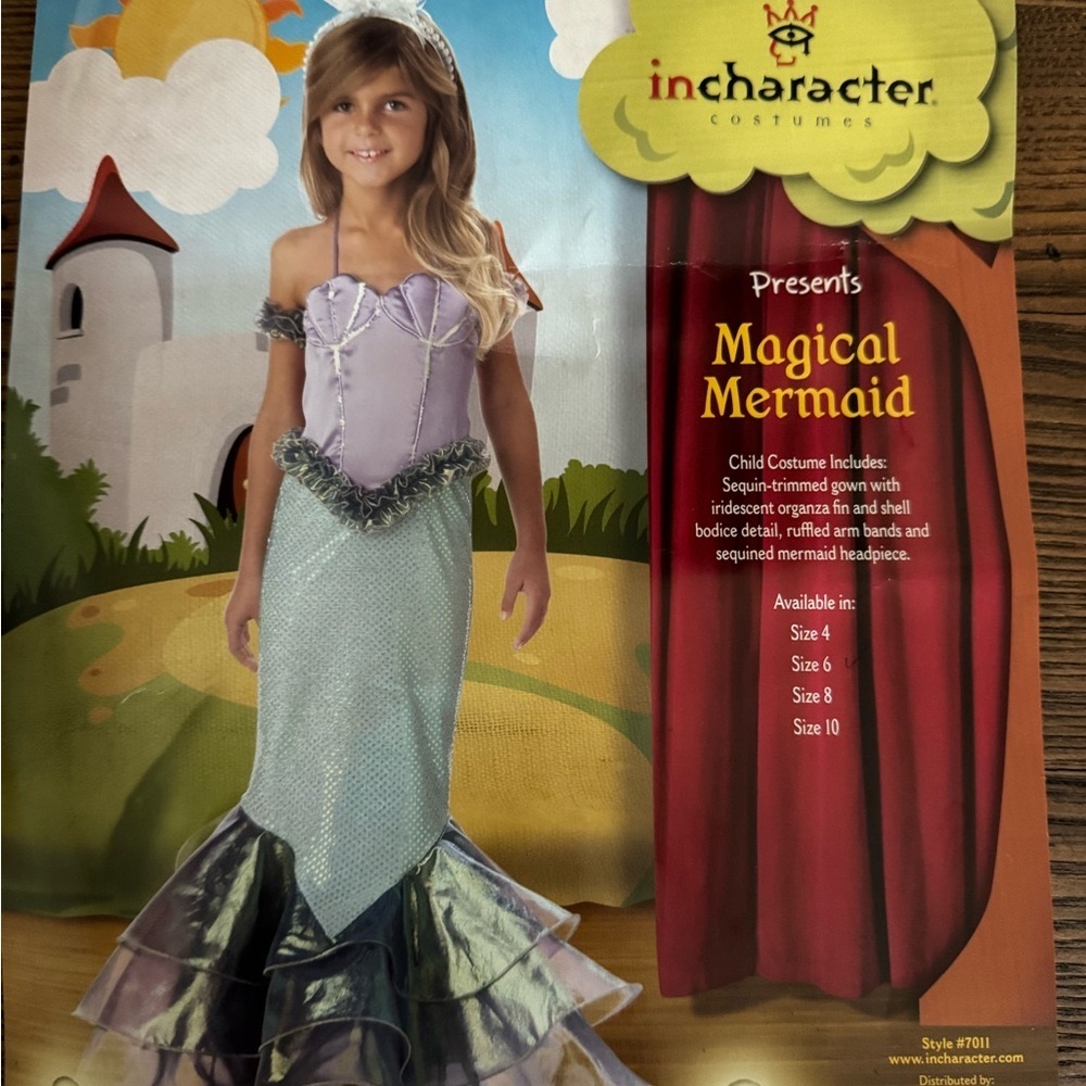 Magical Mermaid Costume - Girls Size 6 - Never Worn!